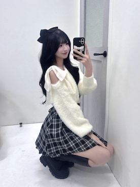 「アイテム（その他ヘアアクセサリー）」を使った、uichaningniさん（レディース・163cm）の秋コーディネート