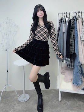 「INGNI（イング）のアイテム」を使った、uiさん（レディース・163cm）の秋コーディネート