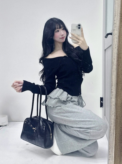 ベルトデザインボストンバッグ