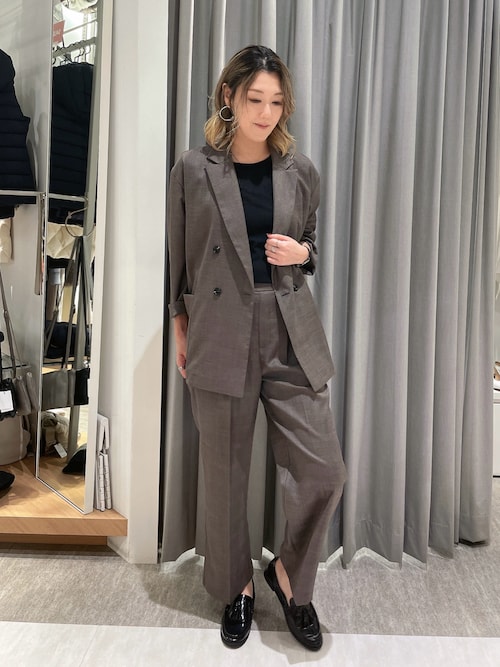 セットアップ対応】グレンチェックジャケット（テーラード