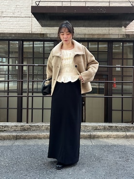 「アイテム（その他アウター）」を使った、harunaさん（レディース・165cm）の秋コーディネート