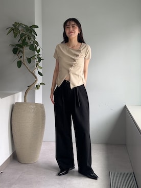 「アイテム（その他パンツ）」を使った、harunaさん（レディース・165cm）の夏コーディネート