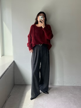 「CAPRICIEUX LE'MAGE（カプリシューレマージュ）のアイテム」を使った、harunaさん（レディース・165cm）の秋コーディネート