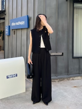 「ベストコーデ」｜「アイテム（パンプス）」を使った、harunaさん（レディース・165cm）の春コーディネート