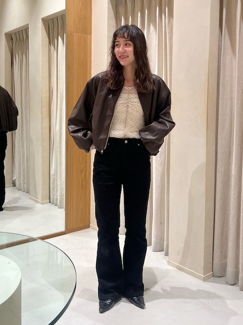 オケージョンにも◎】フロッキードットブラウス（シャツ/ブラウス