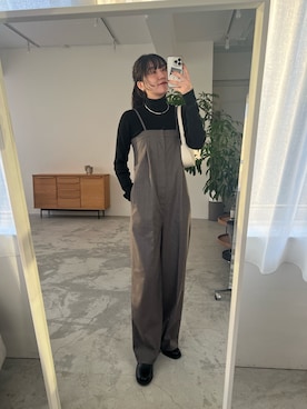 「CAPRICIEUX LE'MAGE（カプリシューレマージュ）のアイテム（オールインワン・サロペット）」を使った、harunaさん（レディース・165cm）の秋コーディネート