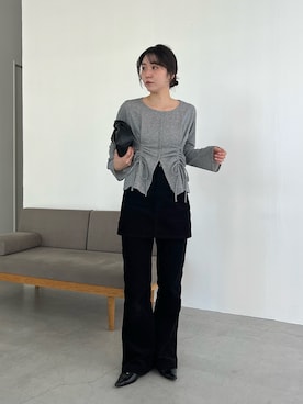 「アイテム（パンプス）」を使った、harunaさん（レディース・165cm）の冬コーディネート