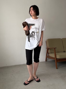 「アイテム（バッグ）」を使った、harunaさん（レディース・165cm）の夏コーディネート