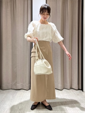 「スリット」｜「アイテム（その他シューズ）」を使った、harunaさん（レディース・165cm）の夏コーディネート