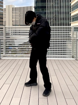 「thisisneverthat（ディスイズネバーザット）のアイテム（ジャケット/アウター）」を使った、田中ｼﾞｮｰさん（レディース・168cm）の冬コーディネート