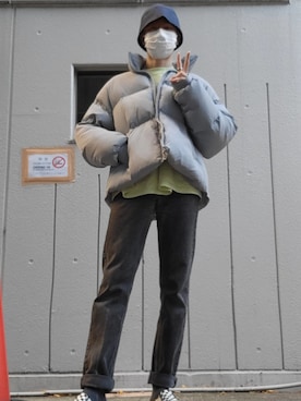 「ASCLO（エジュクロ）のアイテム（ジャケット/アウター）」を使った、北田優希さん（メンズ・178cm）の冬コーディネート