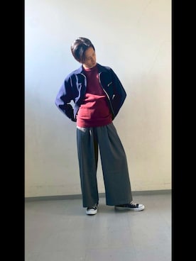 「アイテム（その他アウター）」を使った、かずしさん（メンズ・176cm・20代）の秋コーディネート