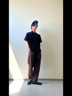 「URBAN RESEARCH DOORS（アーバンリサーチドアーズ）のアイテム（キャップ）」を使った、かずしさん（メンズ・176cm）の春コーディネート