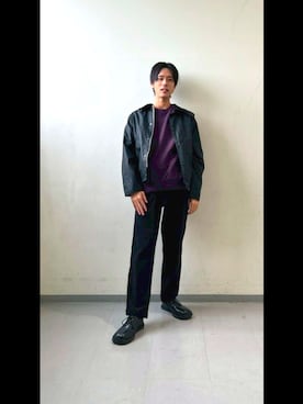 「アイテム（ジャケット/アウター）」を使った、かずしさん（メンズ・176cm）の秋コーディネート