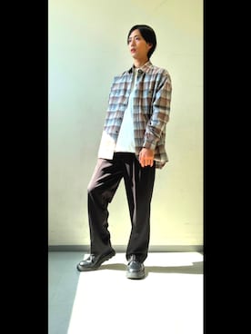 「アイテム（シャツ/ブラウス）」を使った、かずしさん（メンズ・176cm）の秋コーディネート