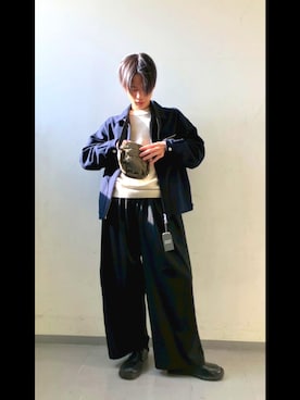 「アイテム（バッグ）」を使った、かずしさん（メンズ・176cm）の冬コーディネート