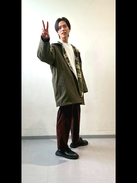 「アイテム（その他アウター）」を使った、かずしさん（メンズ・176cm・20代）の秋コーディネート