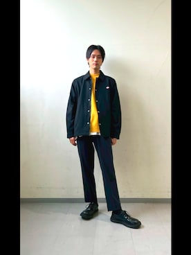 かずしさん（骨格ナチュラル・メンズ・176cm）の秋コーディネート