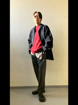 「アイテム（テーラードジャケット）」を使った、かずしさん（メンズ・176cm・20代）の冬コーディネート