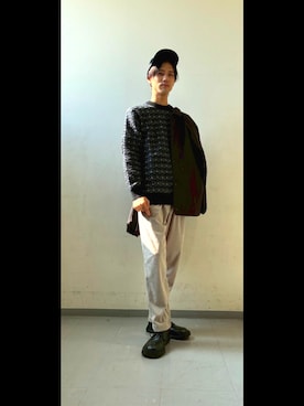 「アイテム（ブルゾン）」を使った、かずしさん（メンズ・176cm）の秋コーディネート