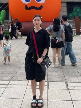 「アイテム（パンツ）」を使った、ルフィ57さん（レディース・155cm）の夏コーディネート