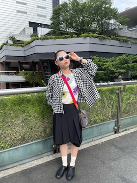 「アイテム（スリッポン）」を使った、ルフィ57さん（レディース・155cm）の夏コーディネート