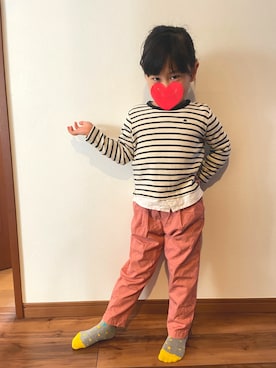 「CHUMS（チャムス）のアイテム（レッグウェア）」を使った、mkpicsさん（キッズ・110cm）の冬コーディネート