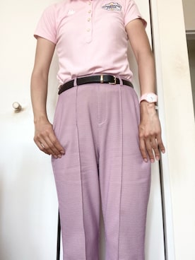 「アイテム（デジタル腕時計、ピンク系）」を使った、✿॰ॱ Mai ✿॰ॱさん（レディース・167cm）の春コーディネート