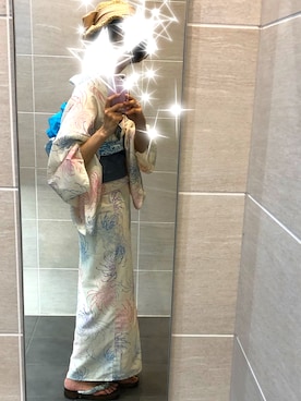 「浴衣コーデ」｜「アイテム（その他）」を使った、✿॰ॱ Mai ✿॰ॱさん（レディース・167cm）の冬コーディネート