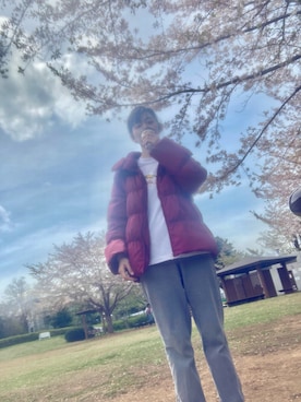 「？のアイテム（Tシャツ/カットソー、ホワイト系）」を使った、✿॰ॱ Mai ✿॰ॱさん（レディース・167cm）の春コーディネート
