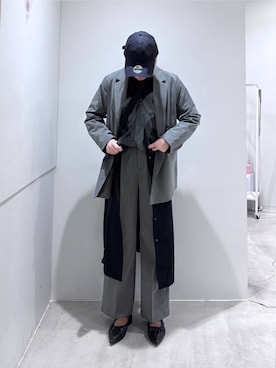 「SENSE OF PLACE by URBAN RESEARCH（センスオブプレイスバイアーバンリサーチ）のアイテム（テーラードジャケット）」を使った、アサイーさん（レディース・160cm）の冬コーディネート