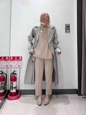 「アイテム（セットアップ）」を使った、アサイーさん（レディース・160cm）の冬コーディネート