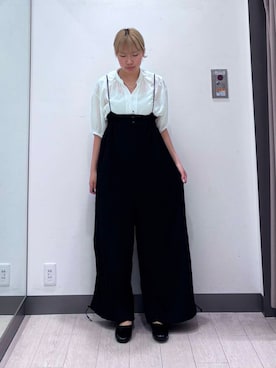 「KBF（ケイビーエフ）のアイテム（オールインワン・サロペット）」を使った、アサイーさん（レディース・160cm）の夏コーディネート