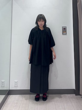「アイテム（チュニック）」を使った、アサイーさん（レディース・160cm）の夏コーディネート