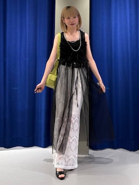 「PAGEBOY（ページボーイ）のアイテム（ワンピース）」を使った、pisさん（レディース・157cm）の夏コーディネート