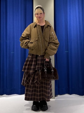 「PBLIM（ページボーイリム）のアイテム」を使った、pisさん（レディース・157cm）の冬コーディネート