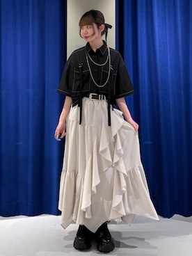 「PAGEBOY（ページボーイ）のアイテム（アクセサリー）」を使った、pisさん（レディース・157cm）の春コーディネート