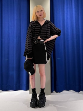 「アイテム（パーカー）」を使った、pisさん（レディース・157cm・20代）の夏コーディネート