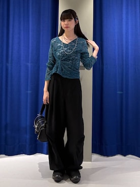「PAGEBOY（ページボーイ）のアイテム（Tシャツ/カットソー）」を使った、pisさん（レディース・157cm）の秋コーディネート