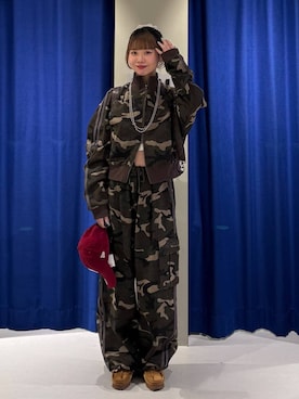 「PAGEBOY（ページボーイ）のアイテム（帽子）」を使った、pisさん（レディース・157cm）の春コーディネート