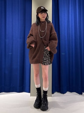 「アイテム（キャップ）」を使った、pisさん（レディース・157cm・20代）の冬コーディネート