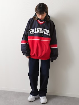 「ZIP FIVE（ジップファイブ）のアイテム（スウェット）」を使った、ZIP FIVE【Official】さん（レディース・162cm）の春コーディネート