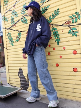 「ZIP FIVE（ジップファイブ）のアイテム（ジャケット/アウター）」を使った、ZIP FIVE【Official】さん（レディース・163cm）の秋コーディネート