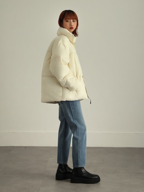 セール】【ZIP FIVE】 オーバーサイズ ナイロン 中綿 ファイバー