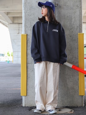「ZIP FIVE（ジップファイブ）のアイテム（スウェット）」を使った、ZIP FIVE【Official】さん（レディース・163cm）の秋コーディネート