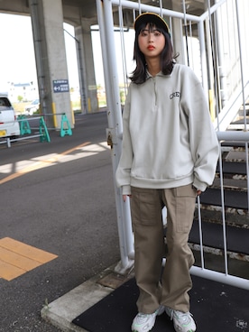 「#秋コーデ」｜「アイテム（帽子）」を使った、ZIP FIVE【Official】さん（レディース・163cm）の秋コーディネート