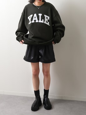 「ZIP FIVE（ジップファイブ）のアイテム（スウェット）」を使った、ZIP FIVE【Official】さん（レディース・162cm）の春コーディネート