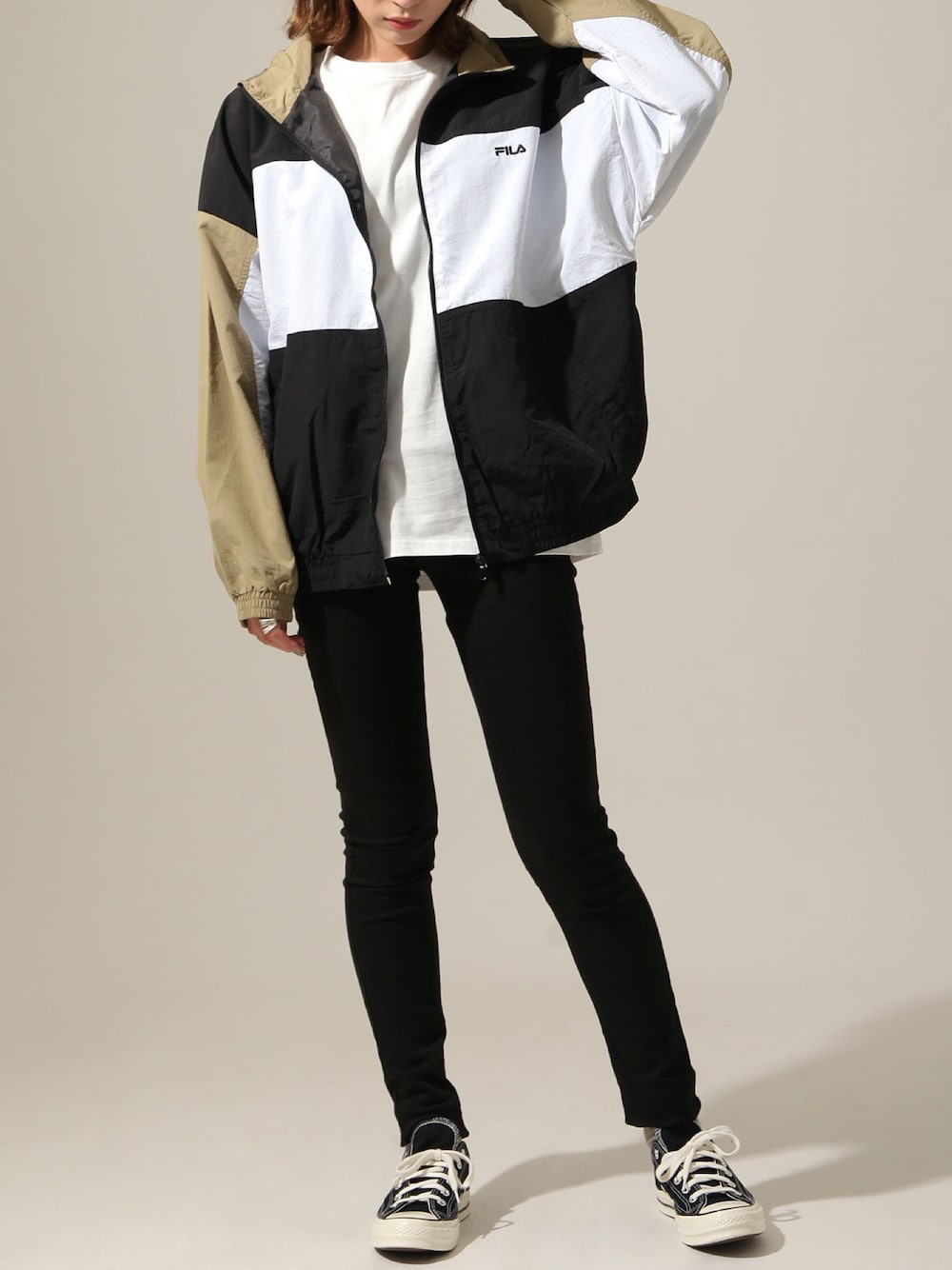 希少】minirodini×fila ナイロンジャケット