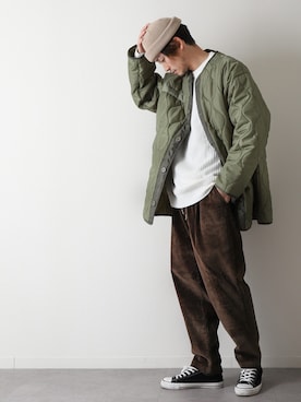 「ZIP FIVE（ジップファイブ）のアイテム（チノパンツ）」を使った、ZIP FIVE【Official】さん（メンズ・172cm）の冬コーディネート