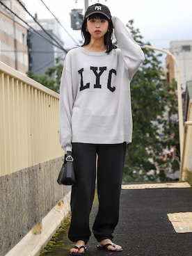 「ZIP FIVE（ジップファイブ）のアイテム（スウェットパンツ）」を使った、ZIP FIVE【Official】さん（レディース・163cm）の秋コーディネート
